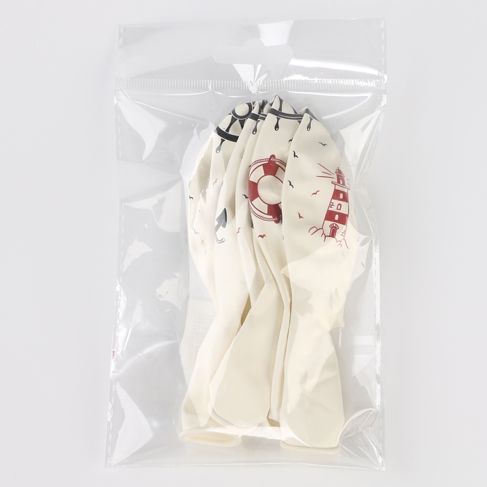 Шар латексный 14" &laquo;Морская&raquo;, пастель, 5 шт., МИКС