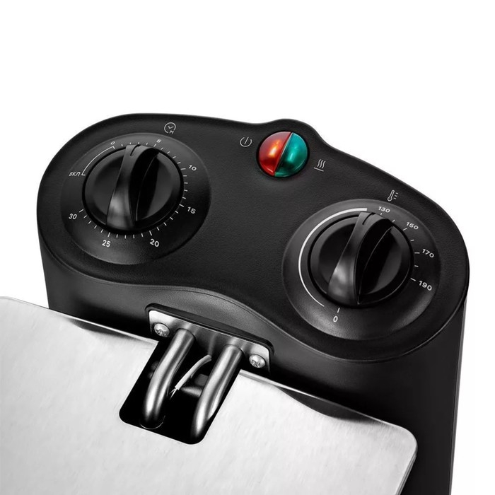 Фритюрница Kitfort KT-4052, 2000 Вт, 6 л, корзины 2 л, 130-190 °C, серо-чёрная Фритюрница Kitfort KT-4052, 2000 Вт, 6 л, корзины 2 л, 130-190 °C, серо-чёрная