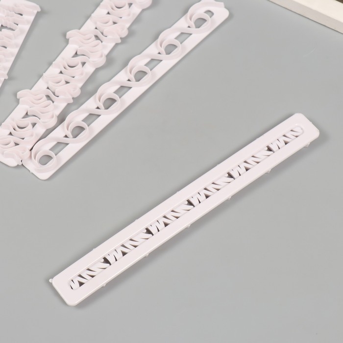 Каттеры для полимерной глины Каттеры для полимерной глины "Узоры" набор 4 шт 16,8х3,2 см 16,7х2,1 см 18,4х2,2 см