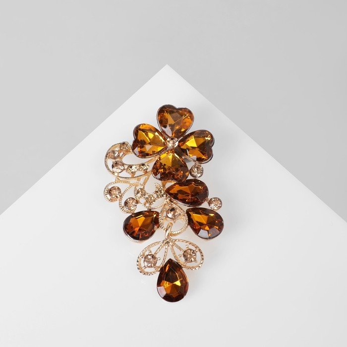 Брошь «Цветочная лоза», цвет золото Брошь «Цветочная лоза», цвет золото