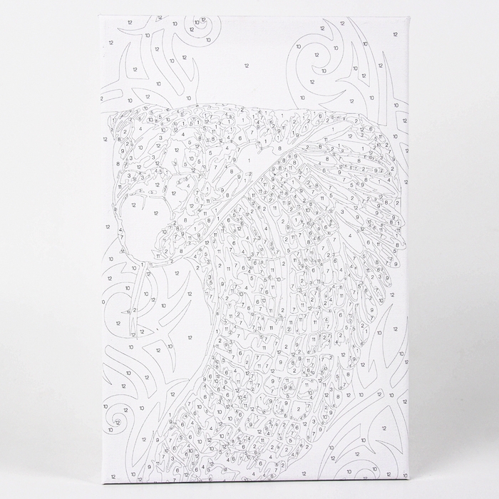 Картина по номерам на холсте с подрамником на новый год «Змея кобра», 30 х 20 см, символ года 2025, новогодний набор для творчества Картина по номерам на холсте с подрамником на новый год «Змея кобра», 30 х 20 см, символ года 2025, новогодний набор для творчества