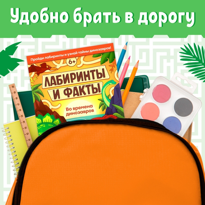 Книга «Лабиринты и факты. Во времена динозавров», 24 стр. Книга «Лабиринты и факты. Во времена динозавров», 24 стр.