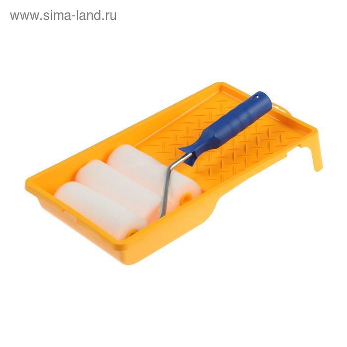 Набор ТУНДРА, для откосов, валик поролон 100 мм + 2 запаски, ванночка 150 х 300 мм Набор ТУНДРА, для откосов, валик поролон 100 мм + 2 запаски, ванночка 150 х 300 мм