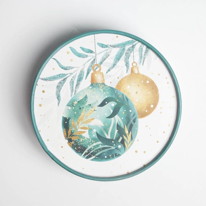 Коробка подарочная «Новогодние игрушки», 12 х 8 см, Новый год Коробка подарочная «Новогодние игрушки», 12 х 8 см, Новый год