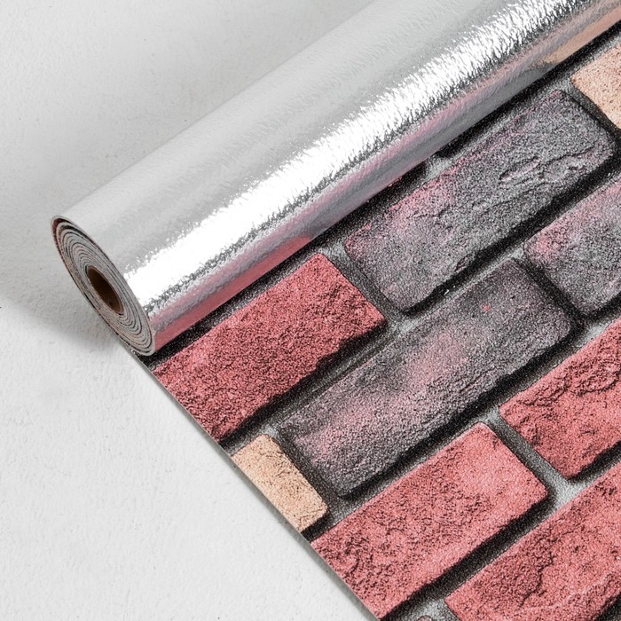 Панель ПВХ самоклеящаяся в рулоне Кирпич коричневый, 2,8м, 50см, толщ2мм Панель ПВХ самоклеящаяся в рулоне Кирпич коричневый, 2,8м, 50см, толщ2мм