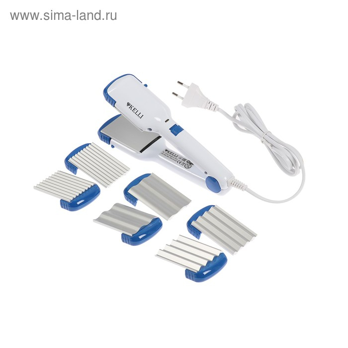 Мультистайлер KELLI KL-1204, 30 Вт, 4 насадки, алюминиевое покрытие, белый