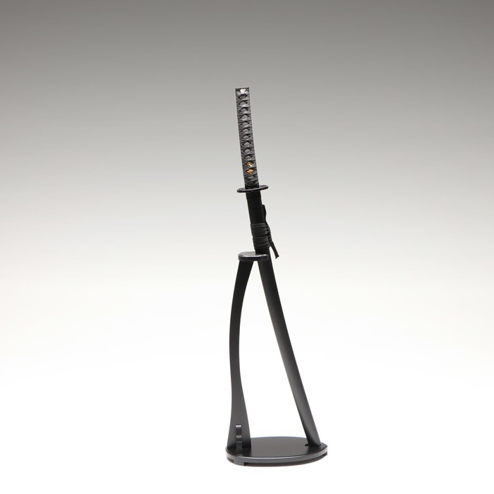 Сувенирное оружие «Катана на подставке», чёрные ножны с иероглифами, 104см Сувенирное оружие «Катана на подставке», чёрные ножны с иероглифами, 104см