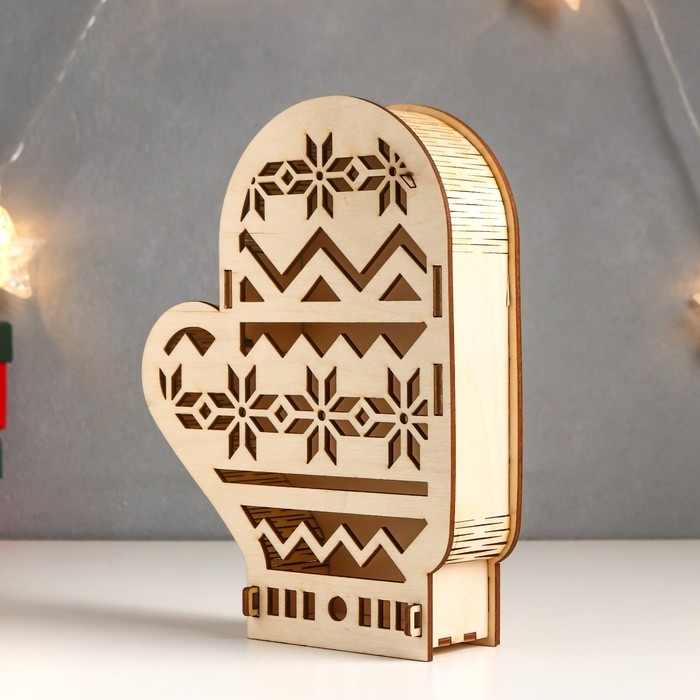 Шкатулка  Шкатулка "Варежка" 21х16х5 см