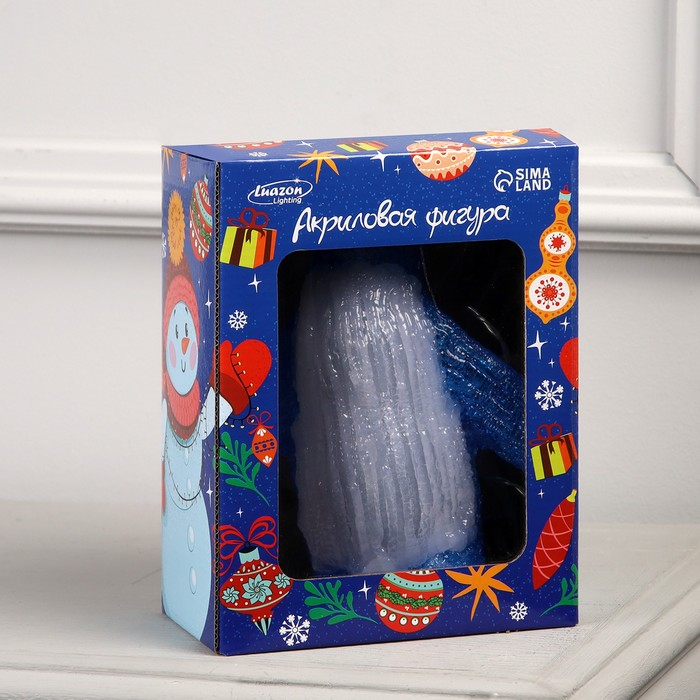 Светодиодная фигура «Танцующий пингвин» 7 × 20 × 7 см, акрил, 10 LED, батарейки ААх2 (не в комплекте), свечение белое Светодиодная фигура «Танцующий пингвин» 7 × 20 × 7 см, акрил, 10 LED, батарейки ААх2 (не в комплекте), свечение белое