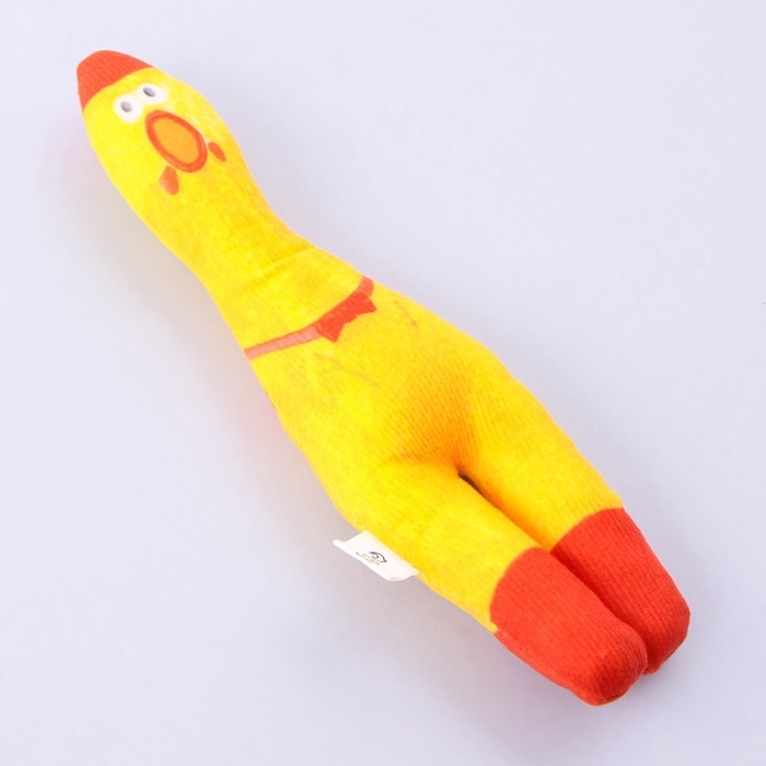 Игрушка для собак с пищалкой «Курица» из текстиля, 21 х 6,8 см Игрушка для собак с пищалкой «Курица» из текстиля, 21 х 6,8 см