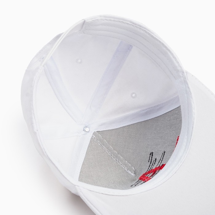 Бейсболка мужская MINAKU с вышивкой цвет белый , размер 56-58 Бейсболка мужская MINAKU с вышивкой цвет белый , размер 56-58