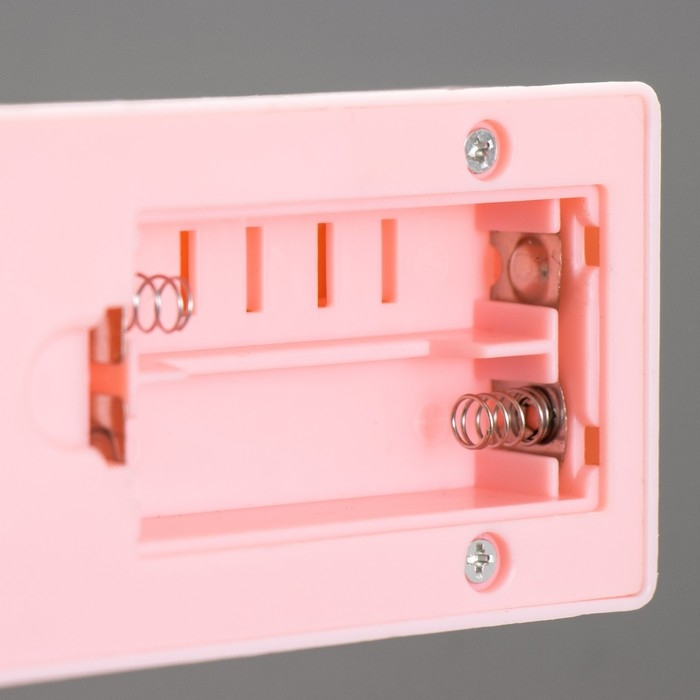 Ночник Ночник "Звезды" 5хLED 4000К 2хАА розовый 20х12х5,5см RISALUX