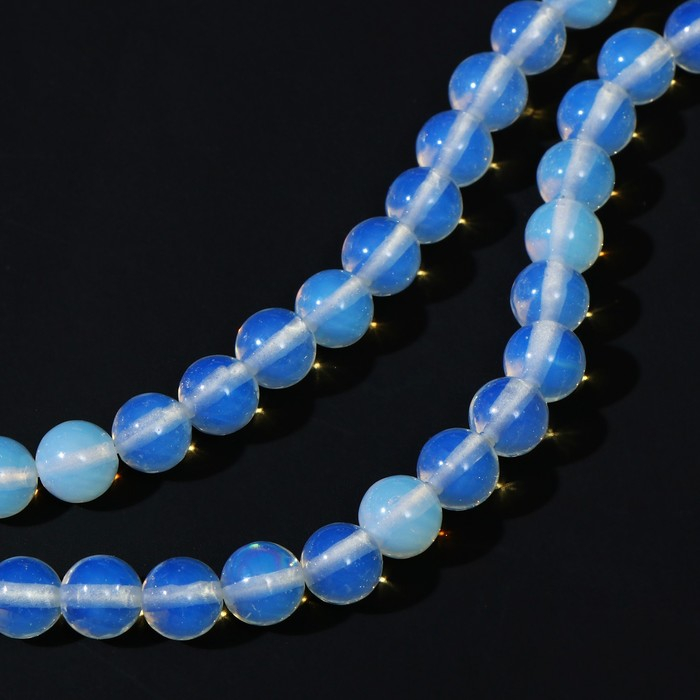 Бусины на нити шар №8 «Лунный камень», +/- 37 см