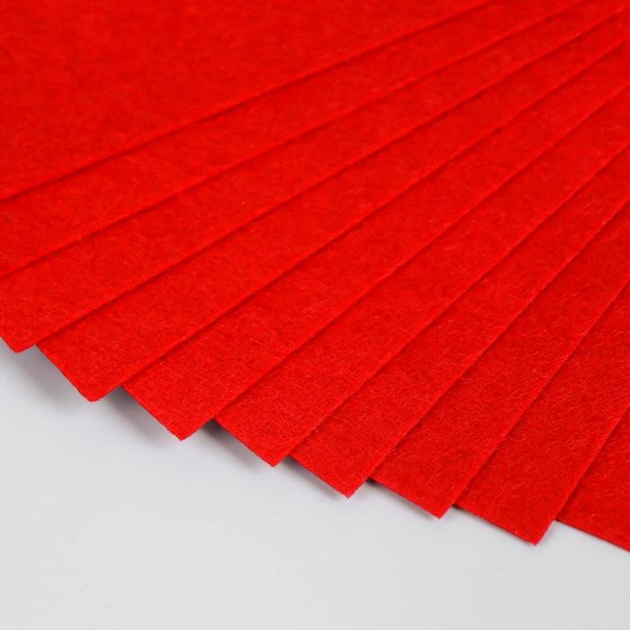 Фетр мягкий 1 мм Фетр мягкий 1 мм "Бордовый" набор 10 листов формат А4