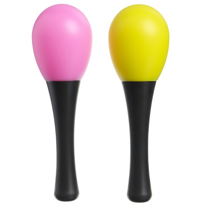 Набор погремушек «Перкуссионные маракасы», 2 шт., цвет МИКС, Крошка Я