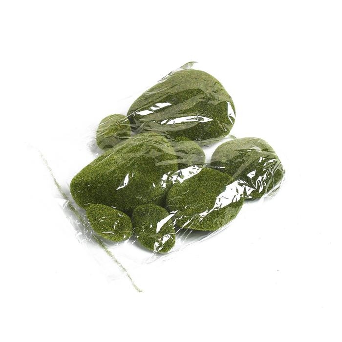 Мох искусственный «Камни», набор 8 шт., Greengo Мох искусственный «Камни», набор 8 шт., Greengo