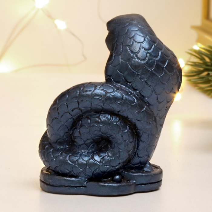 Новый год. Символ 2025. Фигура Новый год. Символ 2025. Фигура "Змея Инь-Ян" синий лунный, 6х5х4см