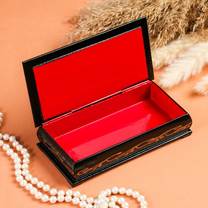 Шкатулка - купюрница «Жостовская роспись», 8,5×17 см, лаковая миниатюра Шкатулка - купюрница «Жостовская роспись», 8,5×17 см, лаковая миниатюра