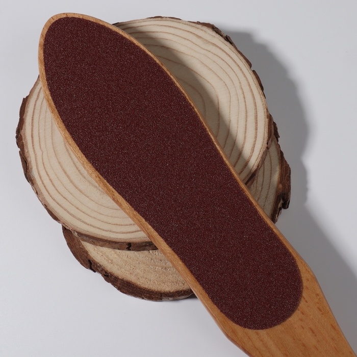 Тёрка для ног, наждачная, двусторонняя, 26,5 см, деревянная Тёрка для ног, наждачная, двусторонняя, 26,5 см, деревянная