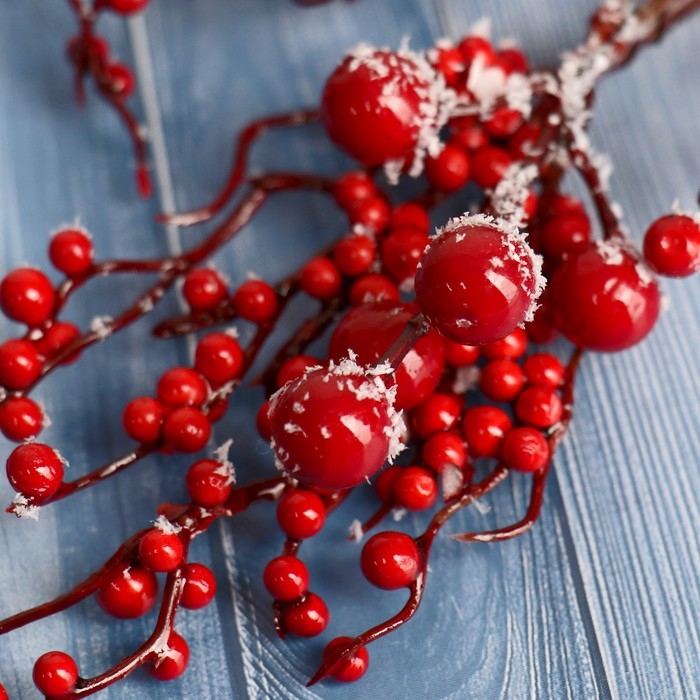 Декор  Декор "Зимнее очарование" подмёрзшие ягоды, 25 см