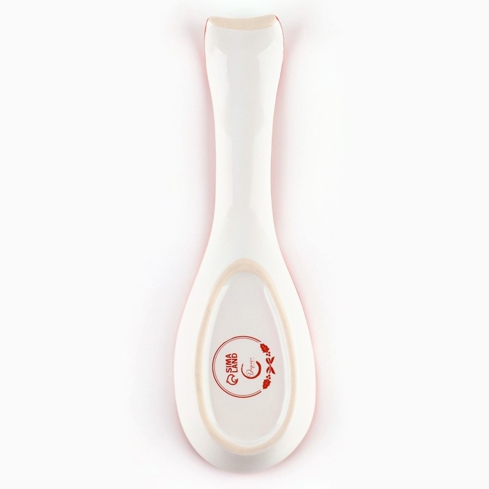 Новый год! Подставка новогодняя керамическая под ложку «Избушка», 7 х 22.3 см, цвет белый Новый год! Подставка новогодняя керамическая под ложку «Избушка», 7 х 22.3 см, цвет белый