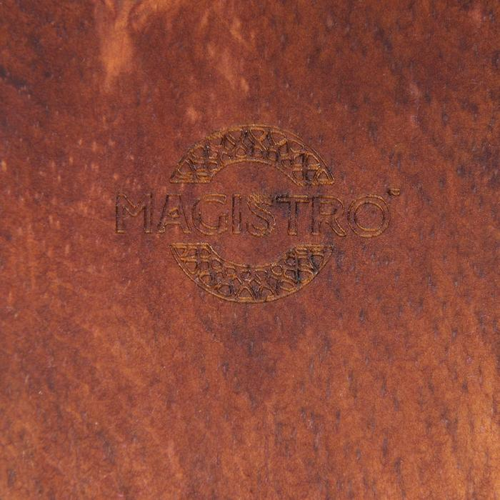 Доска разделочная, для подачи на ножках из натурального кедра Mаgistrо, 38×10,5×6,5 см, с ручкой, цвет шоколадный Доска разделочная, для подачи на ножках из натурального кедра Mаgistrо, 38×10,5×6,5 см, с ручкой, цвет шоколадный