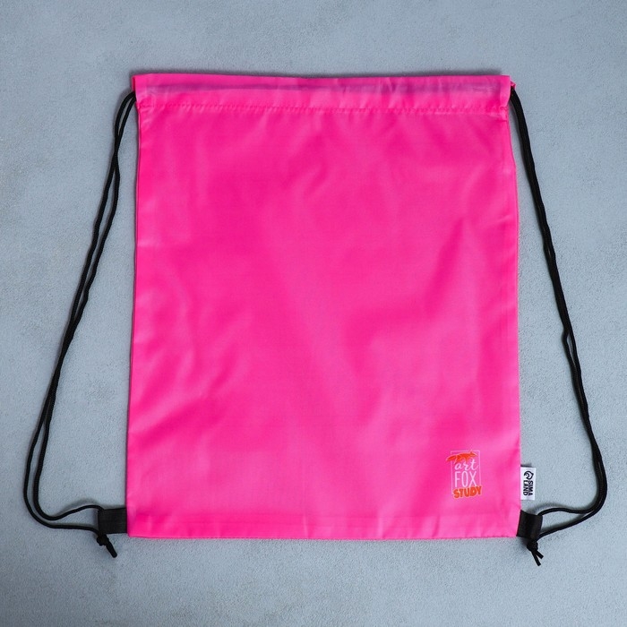 Мешок для обуви, болоньевый материал «1 сентября» цвет розовый, 30 х 40 см