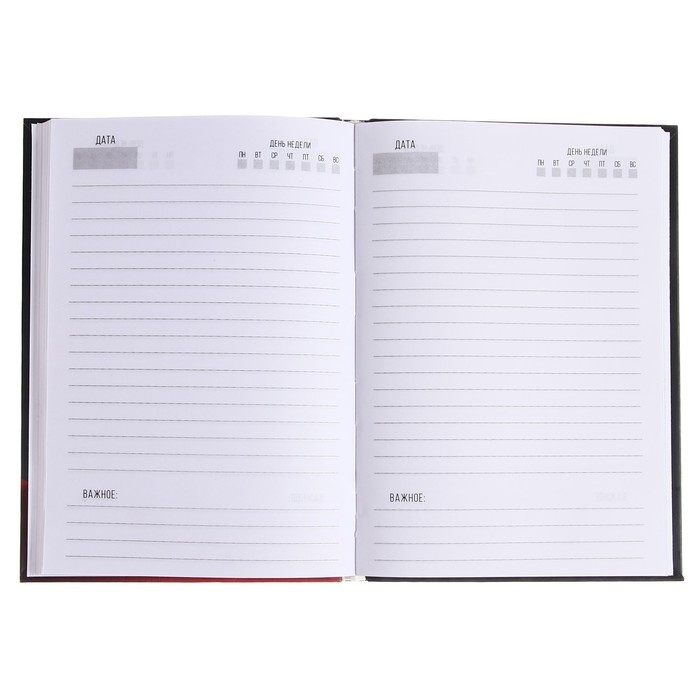 Ежедневник недатированный на сшивке А5 136 листов, интегральная обложка, матовая ламинация, выборочный лак Ежедневник недатированный на сшивке А5 136 листов, интегральная обложка, матовая ламинация, выборочный лак "Пришел"