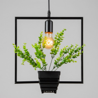 Светильник BayerLux "Квадрат" черный 1x40W E27 12x34x48 см