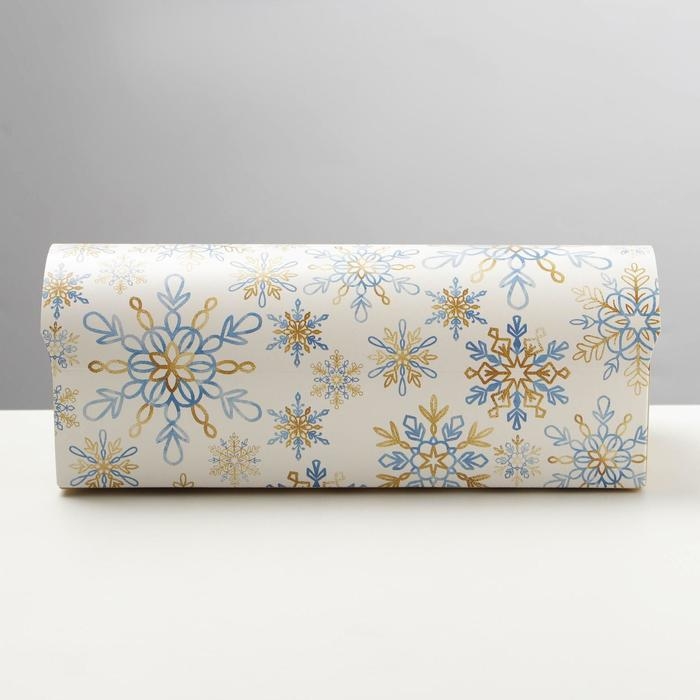 Коробка под кекс «Снежинка», 9 х 9 х 24,5 см, Новый год Коробка под кекс «Снежинка», 9 х 9 х 24,5 см, Новый год