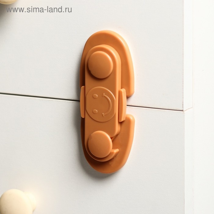 Блокиратор для дверей и ящиков, цвет коричневый, Крошка Я Блокиратор для дверей и ящиков, цвет коричневый, Крошка Я