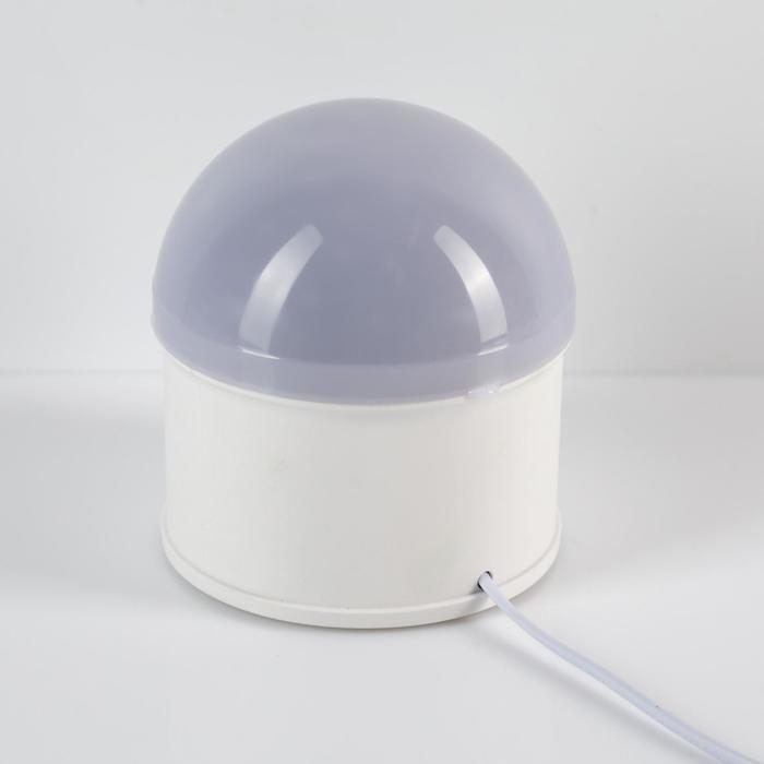 Световой прибор «Звёздное небо» 12 см, динамик, съёмная полусфера, свечение RGB, 220 В Световой прибор «Звёздное небо» 12 см, динамик, съёмная полусфера, свечение RGB, 220 В