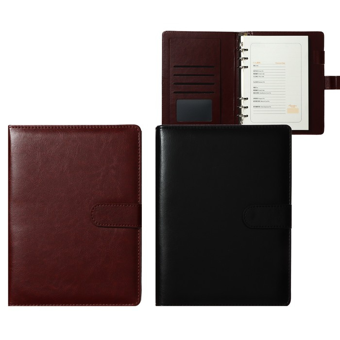 Органайзер на кольцах  Органайзер на кольцах "Классика" А5, 96 листов в линейку с ремешком, МИКС