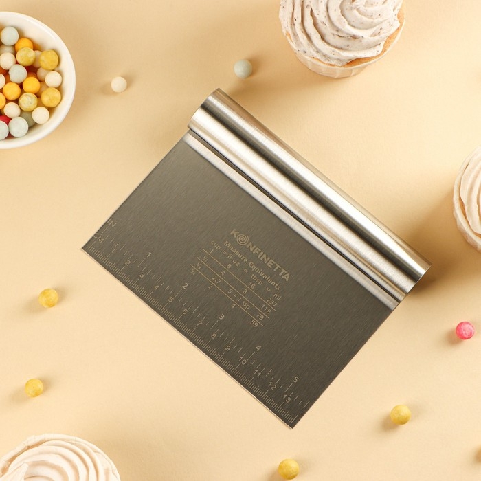 Шпатель кондитерский с размерной линейкой KONFINETTA, 15×11,5 см Шпатель кондитерский с размерной линейкой KONFINETTA, 15×11,5 см