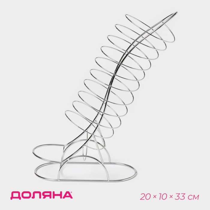 Фруктовница Доляна «Вертикаль», 20×10×33 см, цвет хром
