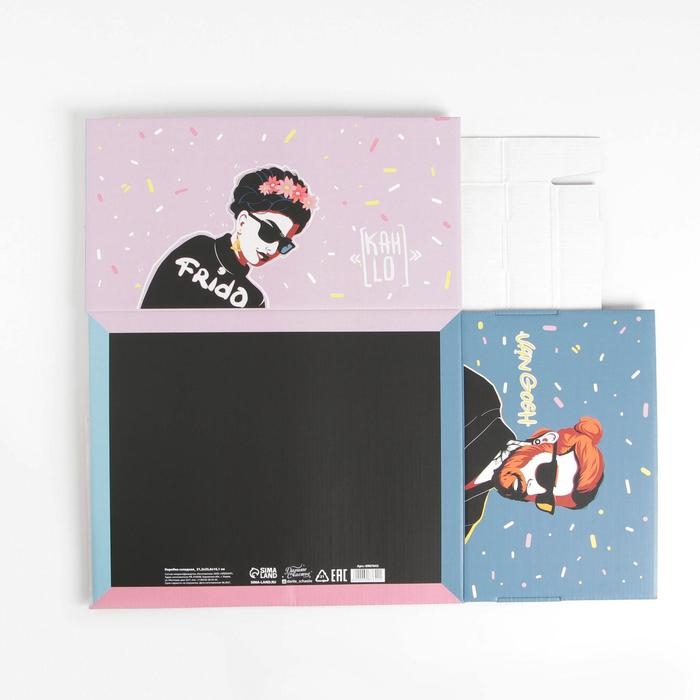 Коробка подарочная складная, упаковка, ART, 31 х 25.5 х 16 см Коробка подарочная складная, упаковка, ART, 31 х 25.5 х 16 см