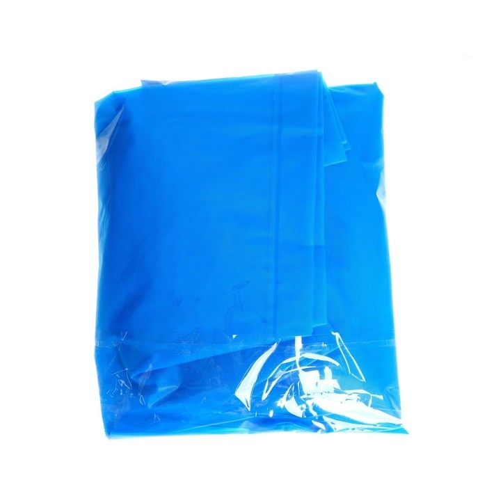 Дождевик детский однотонный синий, рост 120-160 см Дождевик детский однотонный синий, рост 120-160 см