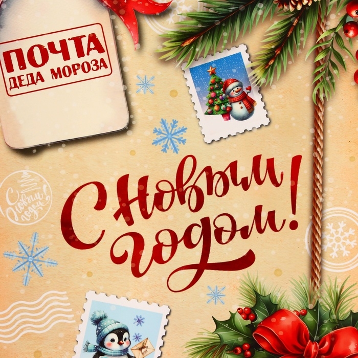 Пакет ламинированный вертикальный Пакет ламинированный вертикальный "С новым годом!", L 31 × 40 × 12 см