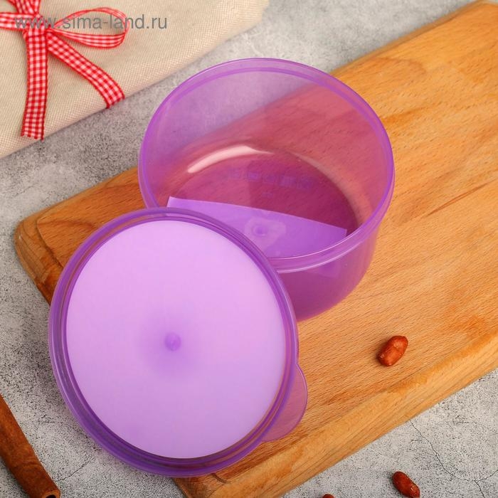 Ланч-бокс круглый FoodVibes «Перчики», 500 мл