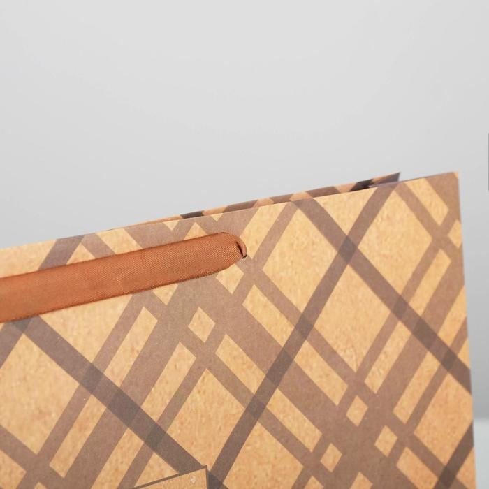 Пакет подарочный крафтовый горизонтальный, упаковка, «Лучшему во всём», L 40 х 31 х9 см Пакет подарочный крафтовый горизонтальный, упаковка, «Лучшему во всём», L 40 х 31 х9 см