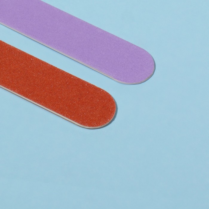 Пилка - наждак, абразивность 150, 6 см, набор 50 шт, разноцветные Пилка - наждак, абразивность 150, 6 см, набор 50 шт, разноцветные