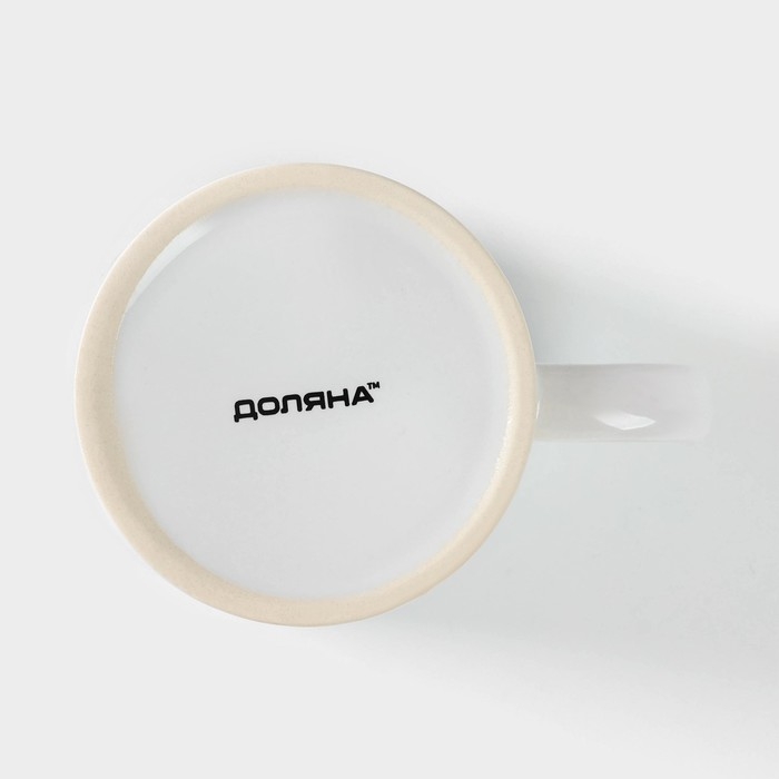 Кружка - хамелеон керамическая Доляна Warm up, 350 мл, цвет белый Кружка - хамелеон керамическая Доляна Warm up, 350 мл, цвет белый