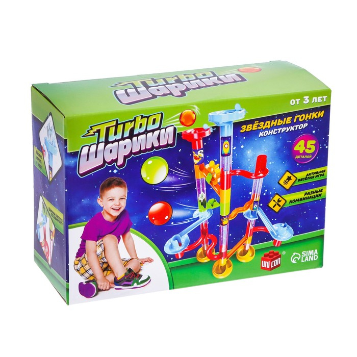Конструктор «Turbo шарики», 45 деталей Конструктор «Turbo шарики», 45 деталей