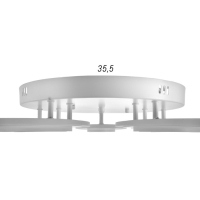 Люстра 114К006992 LED 90Вт белый 70x70x10 см.