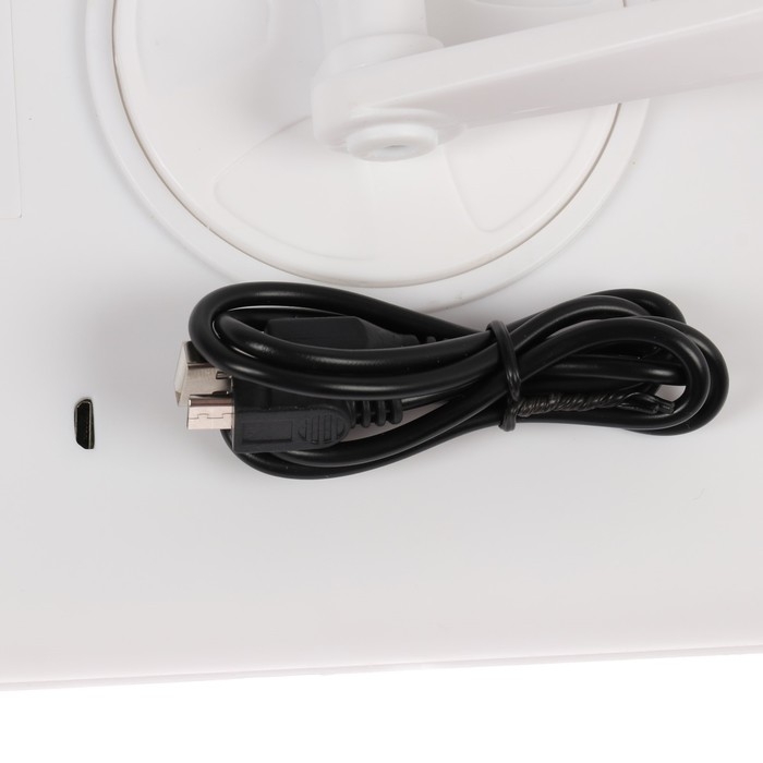 Зеркало Luazon KZ-07, подсветка, 30×18×7 см, 22 диода, 4хААА, (не в комплекте), белое