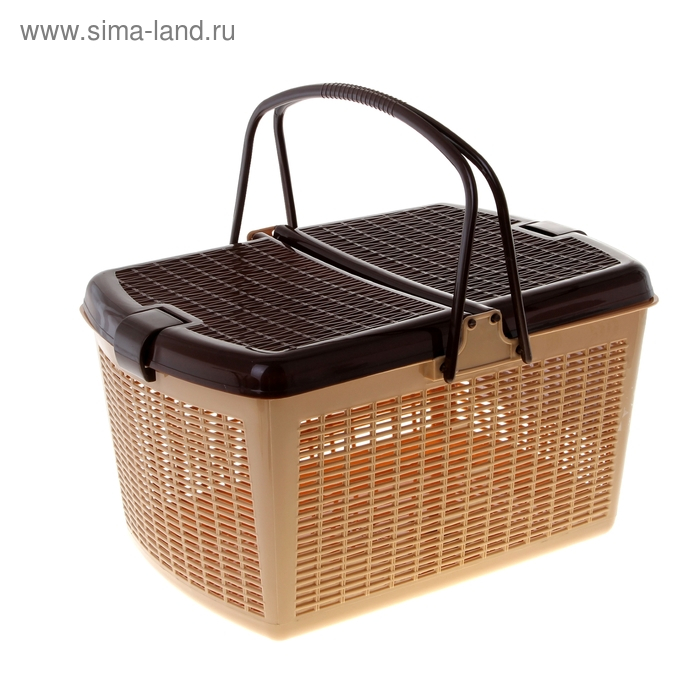 Корзина 47х36х27,5 см, коричневая Корзина 47х36х27,5 см, коричневая