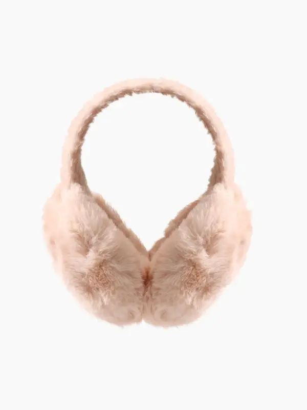 Меховые наушники MINAKU складные, цв.бежевый р-р 54-58 Меховые наушники MINAKU складные, цв.бежевый р-р 54-58