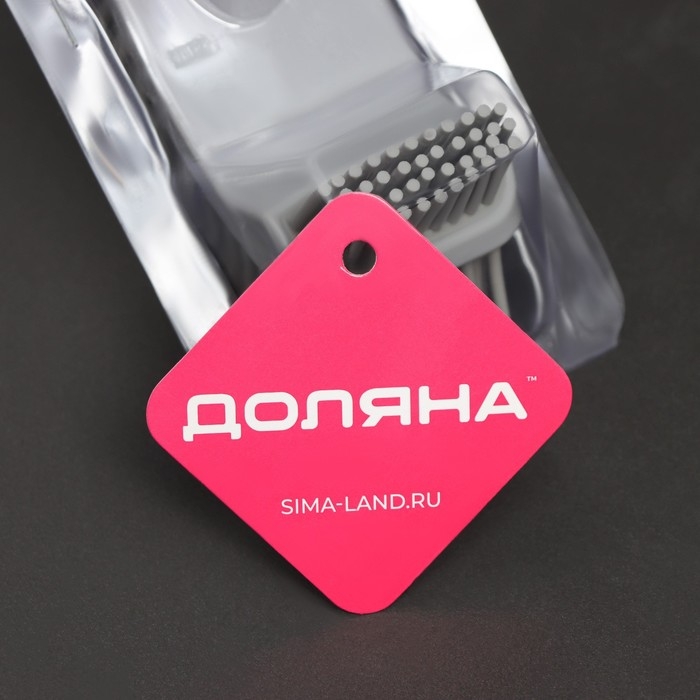 Ёршик для унитаза Доляна, силиконовый, 10×5×58 см, цвет серый Ёршик для унитаза Доляна, силиконовый, 10×5×58 см, цвет серый