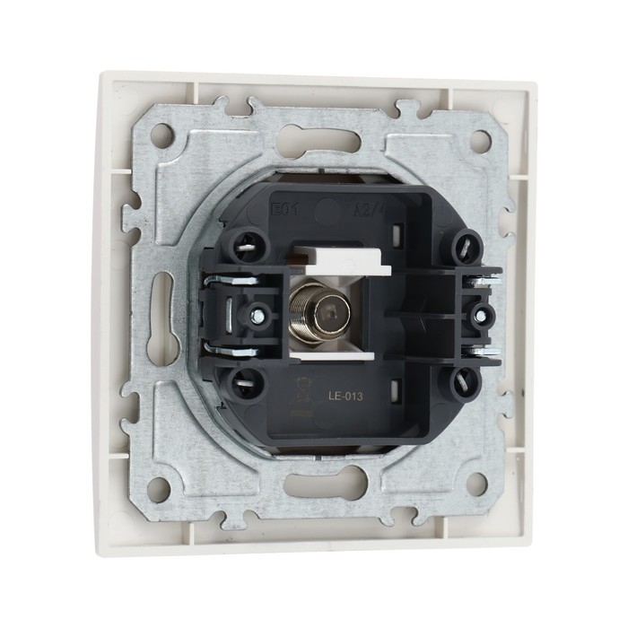 Розетка телевизионная одноместная TOT Elegant, скрытая, белая Розетка телевизионная одноместная TOT Elegant, скрытая, белая