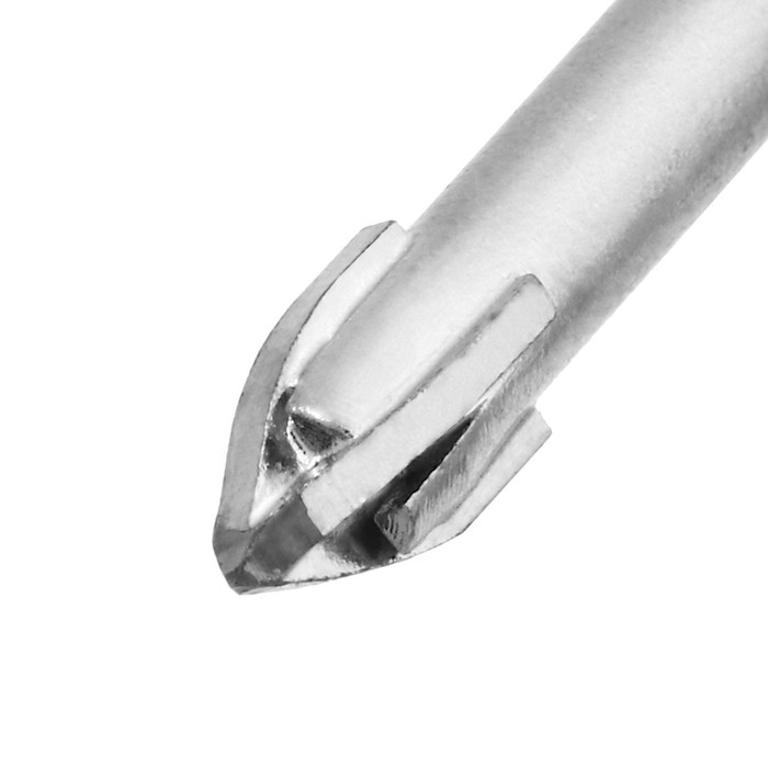 Сверло по керамике твердосплавное ТУНДРА, крестовый наконечник, шестигр. хвостовик, 5 мм Сверло по керамике твердосплавное ТУНДРА, крестовый наконечник, шестигр. хвостовик, 5 мм